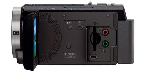 sony handycam c410 zijkant