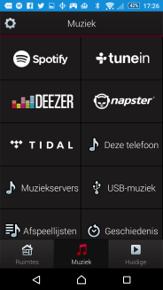 HEOS app muziek services