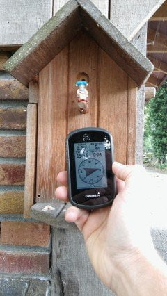 Geocaching Garmin eTrex Touch gevonden