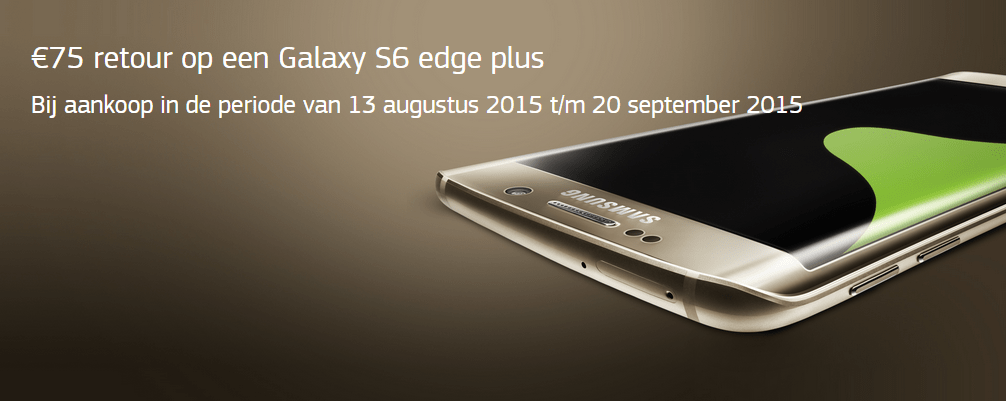 75 euro retour Samsung Galaxy s6 edge plus gekocht