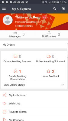 Alibaba AliExpress order 1