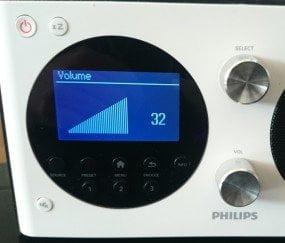 Philips internetradio AE8000 volume