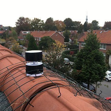 Netatmo Windmeter op het dak