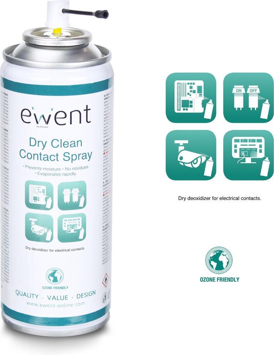 Dry clean contact spray