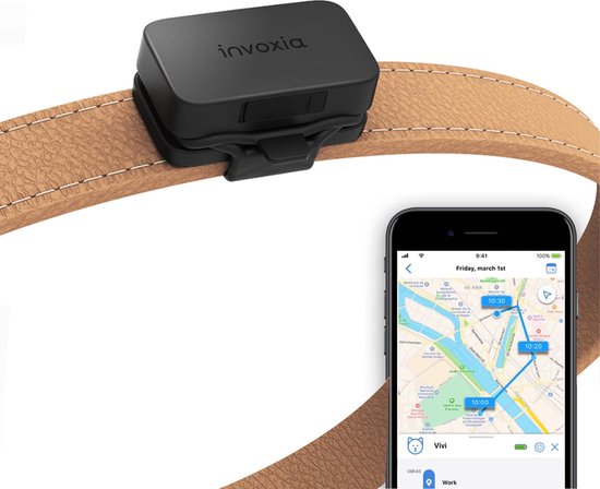 Invoxia - Huisdier GPS Tracker - Zonder Simkaart - Tot 1 Maand Batterijduur - Hond - Kat - Poes - Track & Trace Volgsysteem